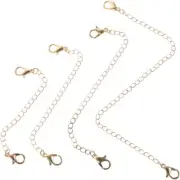 4 Pcs Extender Chain Lobster Clasp Jewellery Making Chains Bracelet