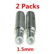 2x EDM Drill Ceramic Electrode White Ceramic Guide 1.5 mm Puncher Machine Part