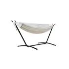 Camping Hammock With Stand Cotton Rope Lounge Outdoor Swing Bed