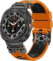[UMCNVV] Sports Rubber Strap For Samsung Galaxy Ultra 47mm Replacement Band For GALAXY 7 ULTRA 47MM Silicone Bracelet Correa Watchbands