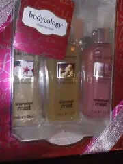 BODYCOLOGY GIFT SET SHIMMER MIST CHERRY BLOSSOM~VANILLA SUGAR~ENCHANTED FOREST