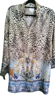 Brand New - Camilla Franks Seahorse Sonnet Silk Shirt Dress Size S/M RRP $699