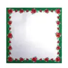 Betsy Drake Poinsettia Square Table Cloth 52