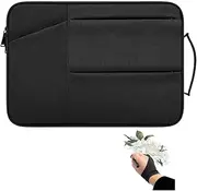Drawing Tablet Case Carrying Bag with Artist Glove Graphics Tablet Sleeve Protective Bag for Huion H610 Pro, HS610, HS611, Xp-Pen Deco 01, Star 06, Ugee M708 and VEIKK A30, A50 (Black)
