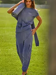 Womens Cargo Pants. Running Bare Relaxed Workout Pants.