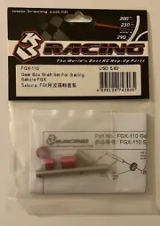 3Racing 3 Racing Sakura FGX Gear Box Shaft Set RC Car Parts FGX-110 NEW