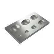 7-Depressions Oval Shaped Dapping Block - Jewelry Making Tool