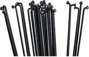 Bicycle Parts Replace Spokes, Bicycle Stainless BK Steel Spokes 36pcs Bike Spoke 14G J Bend Steel Bicycle Spokes with Nipples 82-298mm Customized Size(Customized Size)