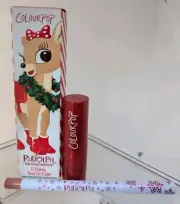 Colourpop Rudolph The Red Nose Red Nose Reindeer I THINK YOUR CUTE Lip Kit NEW