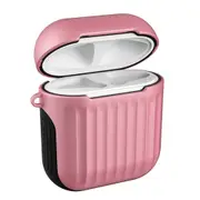 2 In 1 Anti-Fall Tpu + Pc Suitcase Shape Wireless Bluetooth Earphone Protective Case For Apple Airpods 1 With Hook