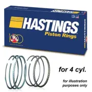 Hastings 2C675 piston rings x4 for Hyundai 1.6L G32B 76.90 STD