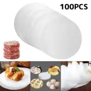 100 Pieces Hamburger Patty Paper Waxed Butcher Paper Sheet Non-stick.~^