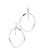 Bloomingdale's Fine Collection Abstract Oval Open Drop Earrings in Sterling Silver