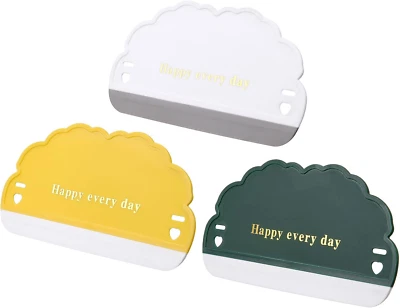 3 Pack Shower Squeegee Bathroom Glass Door Cleaning Scraper with Soft Water Blad