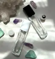 1 - 144 Glass Roller 10 ml Perfume Bottles, 1/3 oz, Rollerball and Cap options