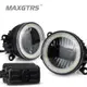 NISSAN Maxgtrs 2x 通用 3.0 英寸汽車燈 LED 天使眼日間行車燈 DRL 汽車霧燈總成霧燈適用於日