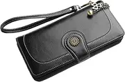 [MOBUTOFU] Wallet for Women Stylish Zipper Purse 3-Pocket Design Large Capacity Women's Bag for Work or Casual