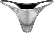 [Loodgao] Women's Wetlook Panty Bikini Thong Cheeky Knickers High Rise Panties Tanga G-String Briefs