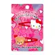 【震撼精品百貨】Hello Kitty 凱蒂貓~日本SANRIO三麗鷗 KITTY造型鐵髮夾2入組(朋友款)*26861