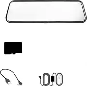 Car Mirror Rearview Dash Cam Car Mirror Black Box Dual Lens 1080P Car Dvr Video Recorder Car Dvr Registrar Vehicle Recorder(F-Cam 24H 64GB)
