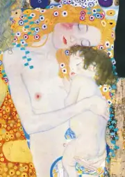 G.Klimt - Mother and Child - Large A2 size 42x59.4cm Canvas Print Unframed