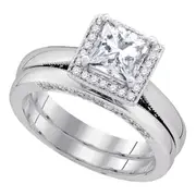 1 1/2CTW-Diamond 1 CT-CPR BLISS BRIDAL SETS CERTIFIED