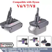 Automatic Battery Adapter For Milwaukee to Dyson V6 V7 V8 Cordless Click Lock