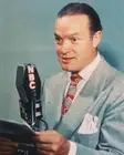 Bob Hope British actor and comedian posing beside an NBC microphon- Old Photo