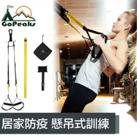 在飛比找PChome24h購物優惠-GoPeaks 專業TRX懸吊式訓練繩/拉力繩/阻力繩/健身