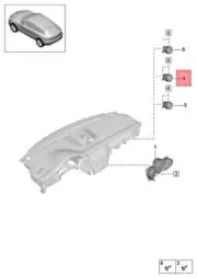 Genuine PORSCHE Macan 95B Stopwatch Digital 95B919203H (for: Porsche)