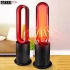 ANGELO Bladeless Hot Cool Fan Airflow Purifying Oscillating 9H Timer Black&Red