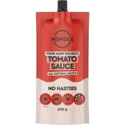 Mingle Tomato All Natural Sauce 250g (Pack of 10)