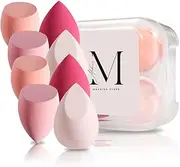 Makrina Store 8 Pcs Makeup Sponges Face Sponges Dry Wet Liquid Foundation Concealer Latex Free Set (Pink)