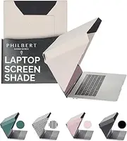 Philbert Design - 4 in 1 Laptop Screen Shade Slim Hood : Sun Shade | Privacy | Heat Protection | Contrast Enhancement. 15”/16” Laptops - Universal. Lightweight, Simple. Patent D790551 - Starlight