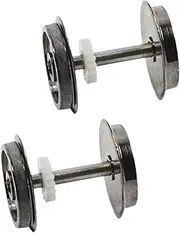Generic 2X Metal Wheels HO Scale Wheel Modification Train DC Wheel Set Train Accessory for 1/87 Railway Model Train Accessories