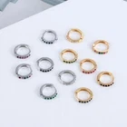 Conch Snug Zircon Ear Stud Colorful CZ Earrings CZ Ear Piercing Cubic Zirconia