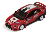 1/43 IXO RAM452 Mitsubishi Lancer Evo X 2007 Rally Hokkaido #1 Taguchi & Murphy