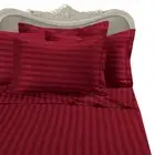 1200 Thread Count 100% Egyptian Cotton Bed Sheet Set 1200 TC QUEEN Red Stripe