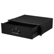 3U Rack Mount Drawer for 19" AV/Network/DJ Equipment Racks with Lock and Key