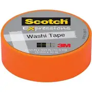 Scotch Expressions Washi Tape 0.59 x 10.91 C314-ORG