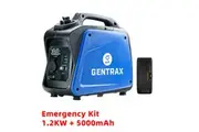 1* Gentrax 1.2KW Max 1.0KW Rated Inverter Generator Pure Sine Wave + 1* VoltX 5000mAh Power Bank