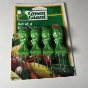 Vintage Green Giant Corn Holders Set of 4 Damaged Box