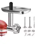Metal Food Grinder Attachment for Kitchenaid Stand Mixers, BQYPOWER Meat Grinder
