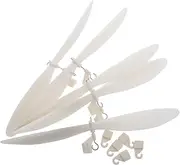ERINGOGO Helicopter Airplane Propellers Set 5pcs Plastic Mini Propeller Blades Motor Vane for Model Aircraft