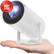 4K Smart Android Projector, Mini Portable, Wifi 6, Bluetooth 5.0, 180° Rotatable