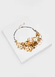 [Taking Shape] Taking Shape Short Flower Necklace in Gold - Women's Accessories Gold