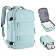 Large Travel Backpack Hiking Backpack Outdoor Gym Bag Mommy Bag -Light Blue