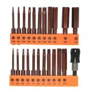 23Pieces Hex Head Allen Wrenches Drill Bit Set Steel Hex Screwdriver Bit Set