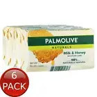 6 x Palmolive Milk Hny Bar Soap 4Pk