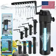 UV Sterilizer Filter Light Aquarium Fish Tank Oxygen Clarifier Clean Water Pump
